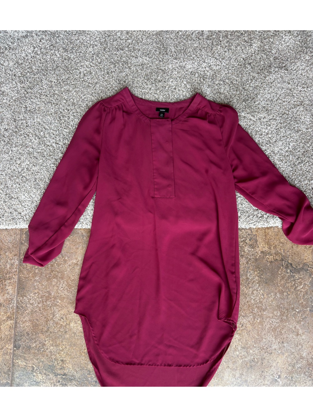 Massimo Wine Pink Tunic Top